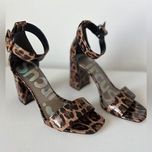 Circus Sam Edelman leopard print chunky heels size 7 1/2